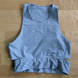 Outdoor Voices Slashback Crop - Blue Quartz -Small